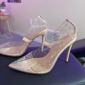 Sparkle Clear Heels
